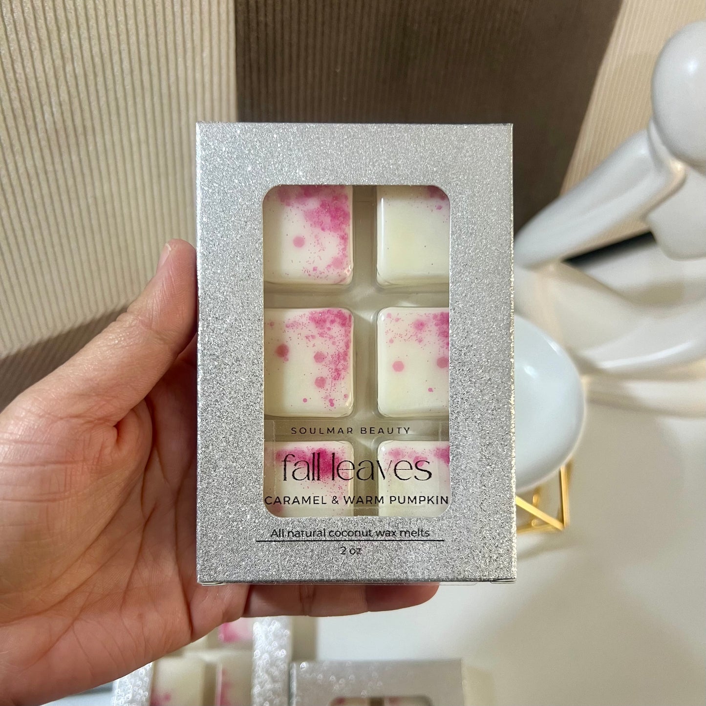 Fall Leaves Wax Melts Box - Caramel & Warm Pumpkin