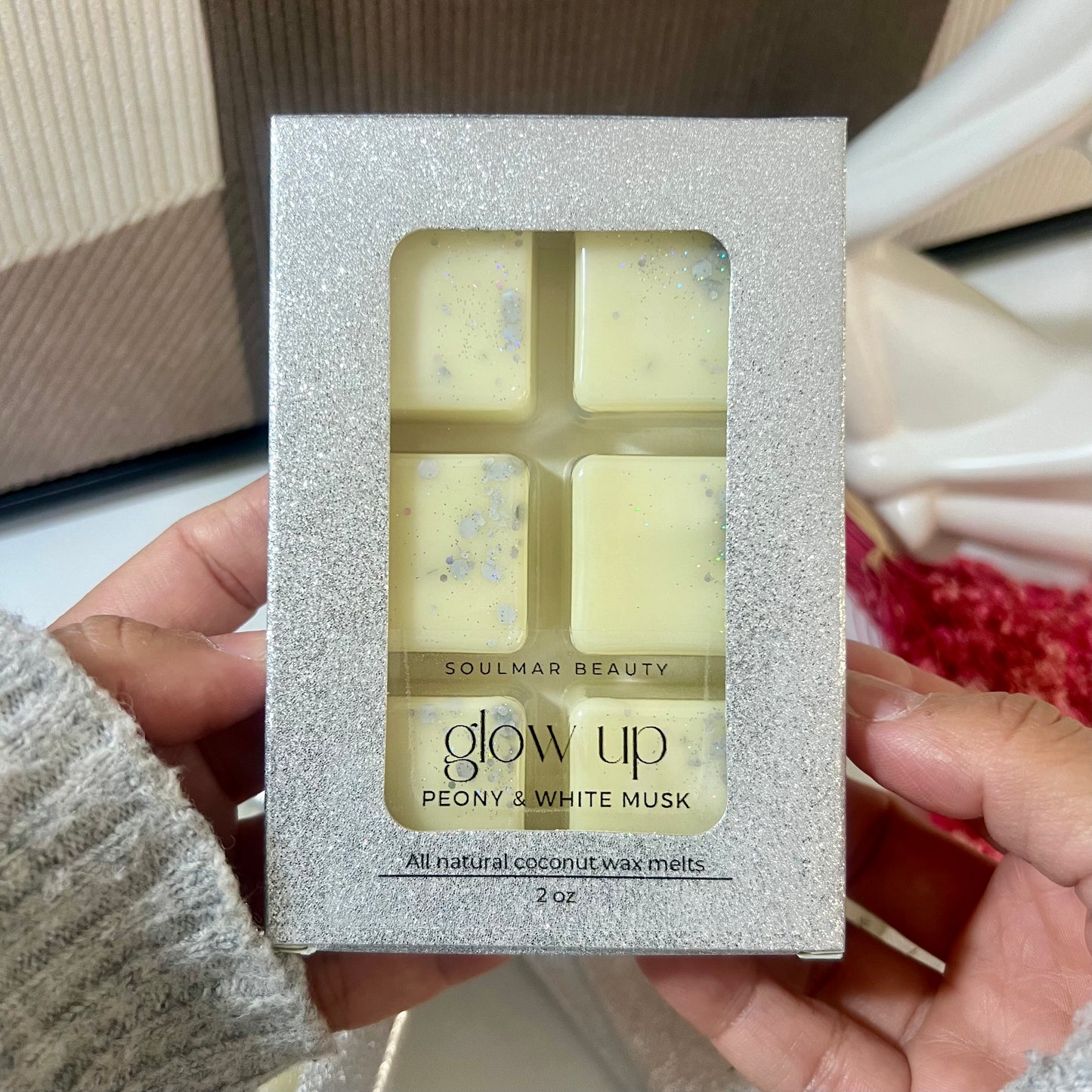 Glow Up Wax Melts Box - Peony & White Musk