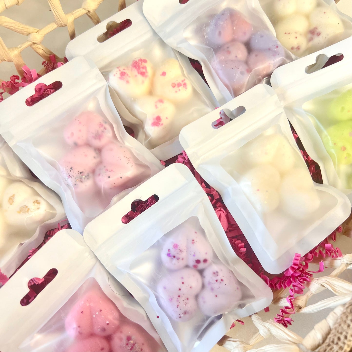 Sample Heart 100% Coconut Soy Wax Melts - Long Lasting, Strong Scented