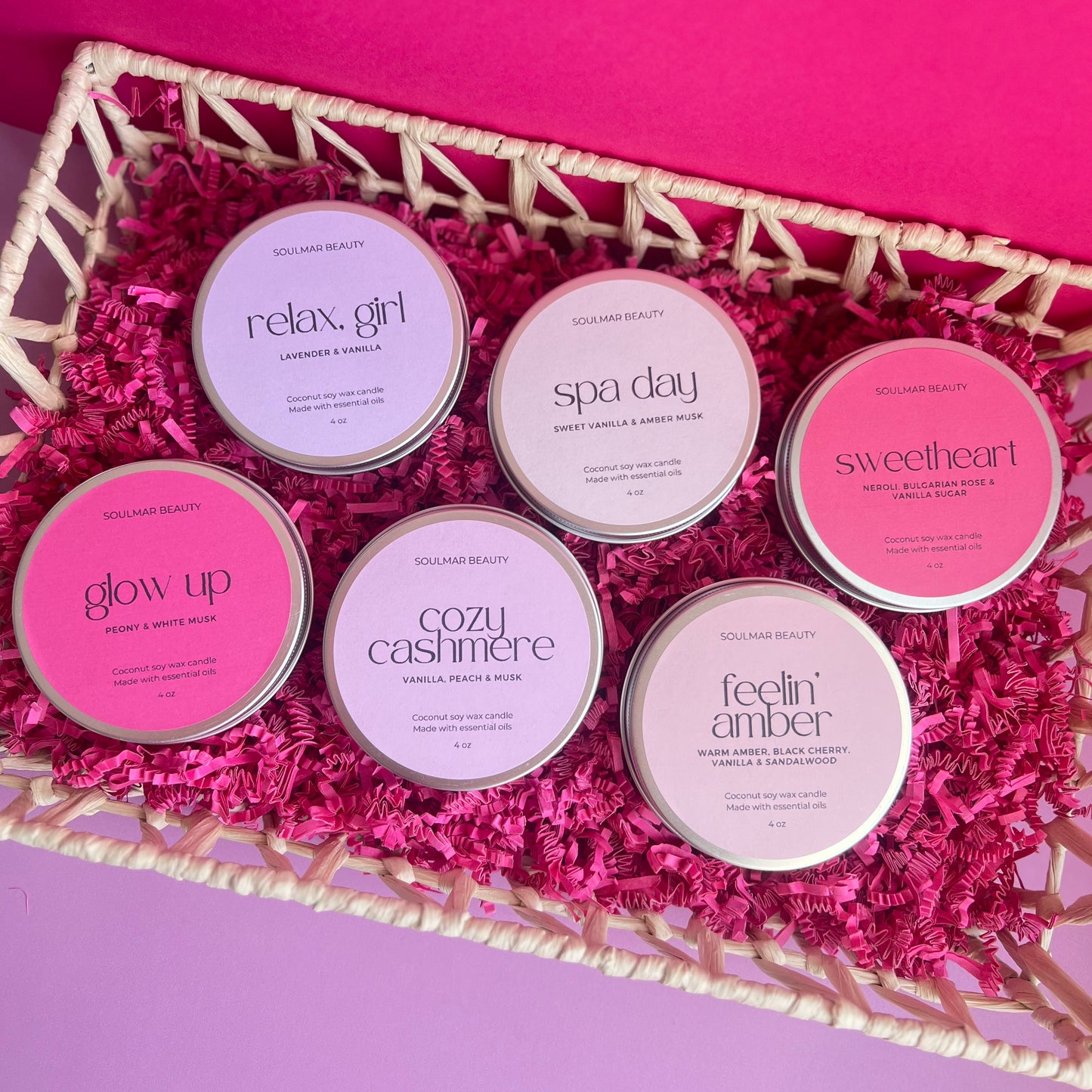 Feelin’ Amber Candle Tin - Warm Amber, Black Cherry, Vanilla & Sandalwood