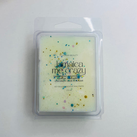 Jamaica Me Crazy Wax Melt - Tangerine, Orange Peel, Lemon, Pineapple, Coconut, Rum & Sugar