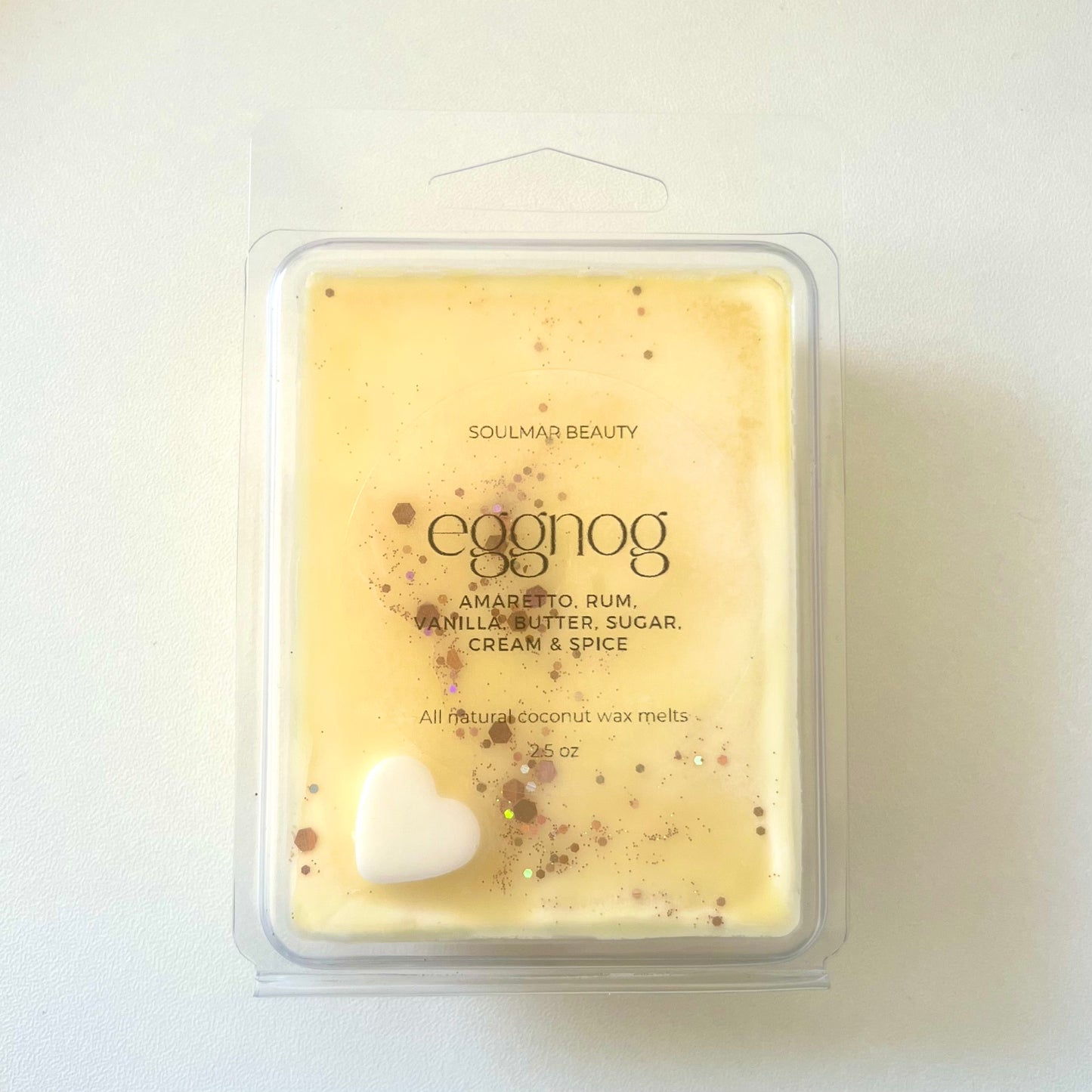Eggnog Wax Melt - Amaretto, Rum, Vanilla, Butter, Sugar & Cream