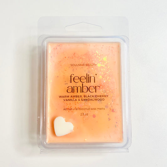 Feelin' Amber Wax Melt - Amber, Black Cherry, Vanilla & Sandalwood