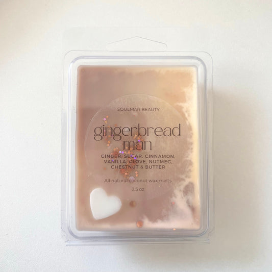 Gingerbread Man Wax Melt - Ginger, Brown Sugar, Cinnamon & Vanilla